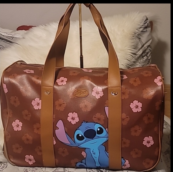 Disney Handbags - 🦋Disney Lilo Stitch Rolling Luggage Duffle 20"🦋